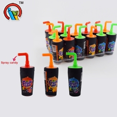 Cola shape fruity spray liquid candy
