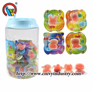 Fornecedor de balas de goma em forma de desenho animado de gelatina de goma