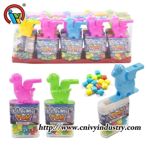 Doces de brinquedo de apito em forma de alpaca para crianças