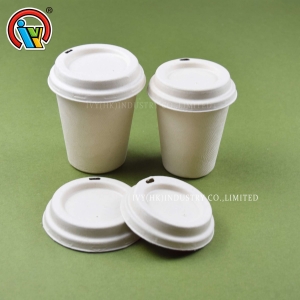 Xícaras de café biodegradáveis ​​com tampa